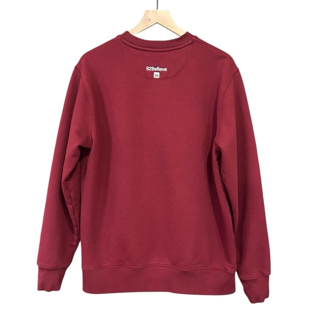 Stanley Stella Organic Cotton”London” Sweatshirt Burgundy Women’s Size Large - Picture 2 of 9